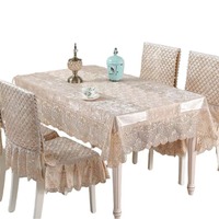 Tissu de table rectangulaire épais garni de dentelle de velours simple occidental ensemble mariages événements affichage de bijoux tissu de luxe en Chine