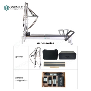 Reformer de Pilates ONEMAX de Aluminio Resistente con Media Torre y Resistencia Ajustable para Beneficios de Salud, Rehabilitación y Entrenamientos en Estudio - Product Image 5