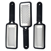Râpe à pieds en acier inoxydable à long manche, éliminateur de callosités, grattoir de pédicure tendance, lavable, durable et portable