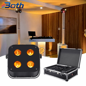 Mini 4x12W RGBWA+UV 6-in-1 Wireless LED Battery Uplight with APP WiFi Control for Stage, Party and Event Lighting - Product Image 1
