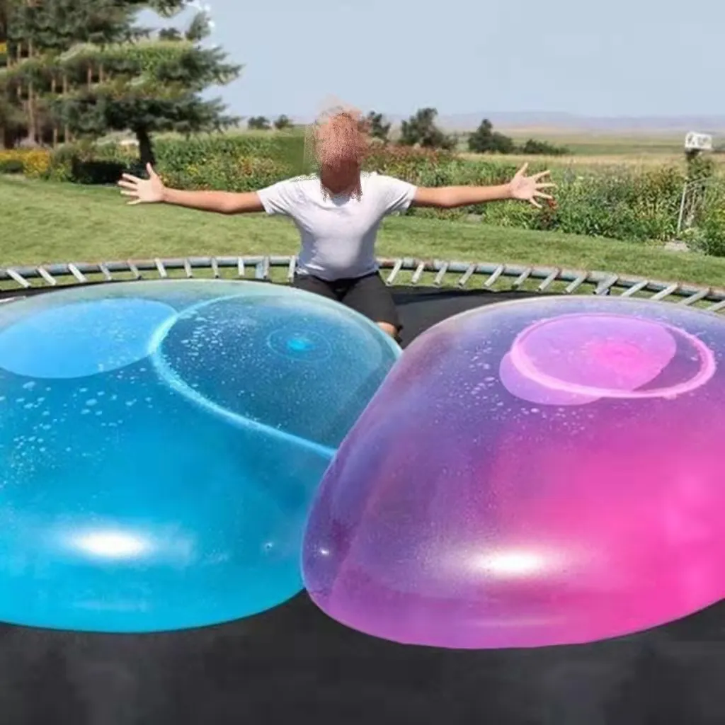 Balles à bulles d'extérieur pour enfants, jouets de piscine gonflables amusants boule d'eau en caoutchouc souple plage gelée ballon jouet balles