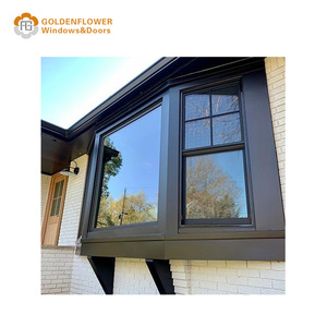 Fenêtre auvent à cadre en aluminium moderne de qualité parfaite conception <span class=keywords><strong>Double</strong></span> vitrage maison <span class=keywords><strong>rideau</strong></span> <span class=keywords><strong>baie</strong></span> Patio jardin fenêtre à battant français - Product Image 1
