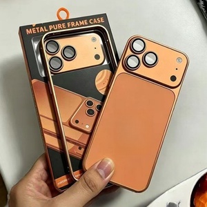 เคสโลโก้ OEM ทำจากอะลูมิเนียมอัลลอยด์แท้ พร้อมฟิล์มโลหะ สำหรับ iPhone 17 16 15 14 12 pro max แปลงเป็น 18 pro max - Product Image 4