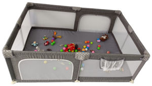 Parc pour bébé pliable de voyage, grand espace, parc pour bébé facile à utiliser, parc pour tout-petits avec petite porte, parc pour enfants en plein air - Product Image 5