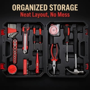 Kit de Herramientas para el Hogar de 36 Piezas, Completo, para Mejoras del Hogar y Proyectos de Bricolaje - Product Image 1