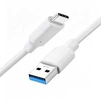 Cable USB Tipo-C, USB-A a USB-C, Carga Rápida 3A, Conductor de Cobre Puro, Revestimiento de PVC, para Computadora, Carplay, iPhone 17/16