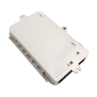 Kotak distribusi FTTH luar ruangan tahan air IP65 4-Core dengan Splitter PLC untuk jaringan FTTX/4G