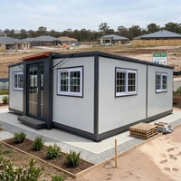 Maison modulaire personnalisable en conteneur, structure en acier, maison préfabriquée, toit plat, deux étages, cabane portable pour usage résidentiel