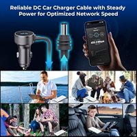 Cargador Rápido Starlink Mini Gen 4 QC 3.0 PD 20W, Cable de Alimentación CC, Cargador para Auto 5521, Conector de 3M PVC