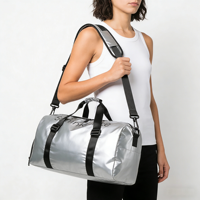 Sac de sport tendance grande capacité extensible en Oxford, durable, imperméable, léger, avec compartiment à chaussures, poche humide et porte-tapis