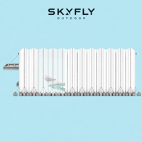 Hangar d'avion gonflable Air Rib avec plan de conception du footprint du projet