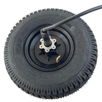 Roue de moteur de moyeu à arbre unique de 13 pouces de haute puissance 2000W DC 48V/60V/72V moteur de moyeu sans engrenage sans balais pour voiture de plage électrique Go-Kart