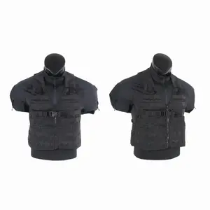 Lightweight Tactical Mounting Vest With 4 Accessory Bags MOLLE Universal Multi-function Tactical Kit