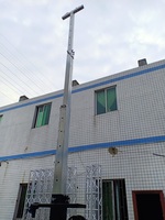 Elevador de torre de truss de servicio pesado de 250 kg con manivela y barra en T