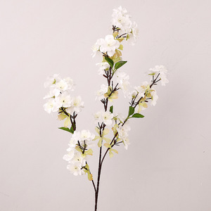 Simulación de ramo de cerezo de 3 ramas, estilo chino, 50 piezas, tela de seda de alta gama, para fotografía de bodas, decoración del hogar y sala de estar - Product Image 4
