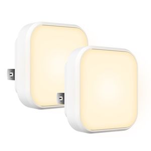 Compact Square LED Night <b>Light</b> with <b>Light</b> <b>Sensor</b>, Direct <b>Plug</b>-<b>in</b> Design, Low Power Indoor Lighting, US JP <b>Plug</b>, OEM Factory - Product Image 2