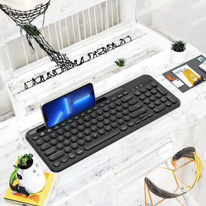 Tùy Chỉnh Nga 88 Phím RGB Bàn Phím Không Dây Màng Thiết Kế Văn Phòng Với Bt & USB Kết Nối 3.0 Cho Ipad & Điện Thoại Di Động Phiên Bản Mới - Product Image 3