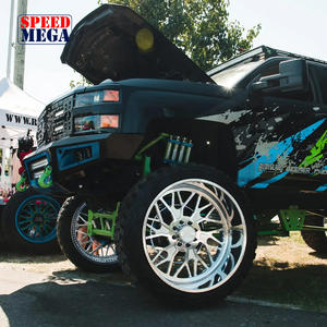 ล้อรถบรรทุกซุปเปอร์ซิงเกิลแบบฟอร์จ ขัดเงาโครเมียมขอบลึก ขนาด 20 22 24 26 30 28 นิ้ว 6x139.7 8x170 สำหรับ GMC Chevy F-350 F-250 - Product Image 2