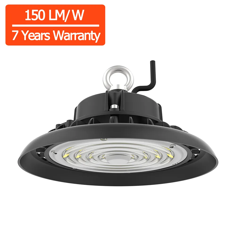 รับประกัน7ปี150LM/W 200W อุตสาหกรรมโรงรถ LED Highbay Light High Bay LED สำหรับโรงยิม100W 150W LED High Bay