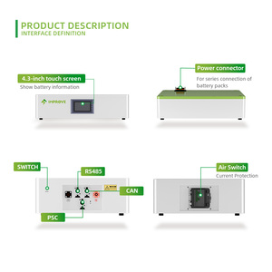 Batería Apilable de Alto Voltaje 153.6V 100Ah con Comunicación CAN, 15kWh 30kWh para Almacenamiento de Energía en Sistemas Solares - Product Image 4