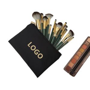 Sac de voyage en toile de coton léger de haute qualité avec fermeture éclair, pochette pour cosmétiques, trousse de maquillage pour femmes avec logo personnalisé - Product Image 4
