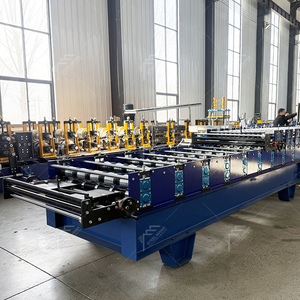 เครื่องจักรผลิตแผ่นหลังคาทรงสี่เหลี่ยมคางหมู 686 และแผ่นหลังคาลูกฟูก 762 แบบสองชั้น ที่ปรับแต่งได้ตามความต้องการจากแอฟริกาใต้ - Product Image 4