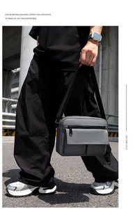 Sac à bandoulière vintage en cuir de vache véritable noir robuste unisexe pour hommes et femmes, à utiliser en toutes saisons - Product Image 5