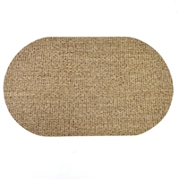 Napperons ovales tissés tons terreux bronze marron, résistants à la chaleur, lavables, pour cuisine, vente en gros
