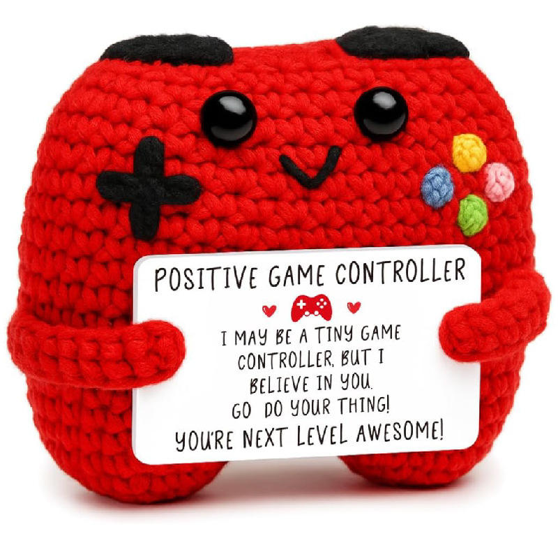 Poupée en laine - Poignée de jeu rouge