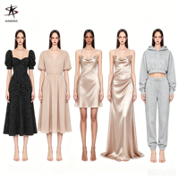 Fabricant chinois de robes de soirée haut de gamme pour femmes, vêtements de créateur sur mesure avec logo de marque privée, acceptant les petites commandes.