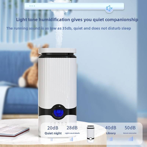 New 5L <b>Large</b> Tabletop Mechanical Knob <b>Humidifier</b> Ultrasonic Home <b>Humidifier</b> Top Filling Water Design with Water Shortage Protect - Product Image 5