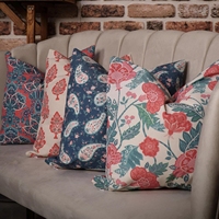 Housse de coussin bohème en coton imprimé 100% orange, housses de coussin décoratives pour canapé, chambre à coucher, décoration de la maison, vente en gros