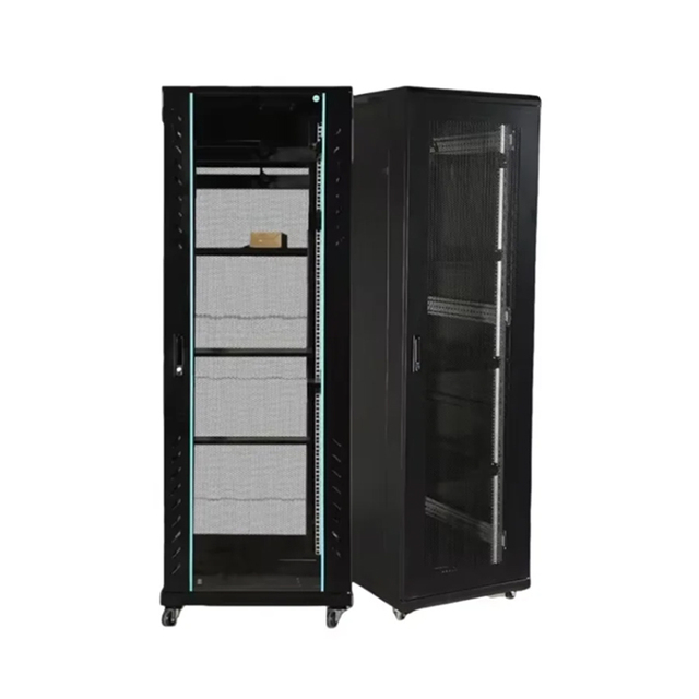 Network Data Cabinet 19 Inch Rack 42U SPCC Cold Rolled Steel High Quality Glass Cabinet for FTTH
