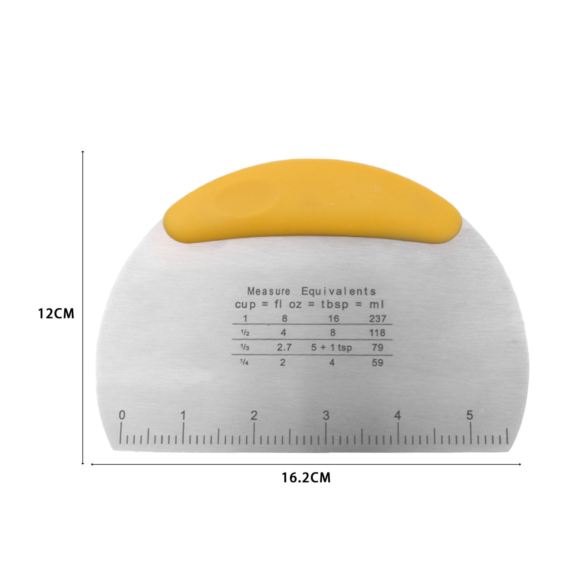 Yellow cutting knife-double sided scale-opp bag