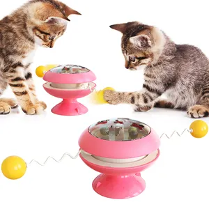 Wholesale Professional Yellow Color Pet Cat Toy Swing Cat Toy Catnip Interactive Cat Toy with Suction