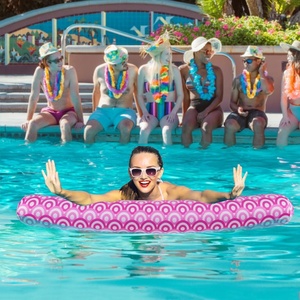 PVC Inflatable Swimming Pool Noodle 140*15 CM 2 Pack with Soft Fabric Covered and Storage <b>Bag</b> for Pool Party Beach <b>Fun</b> - Product Image 5