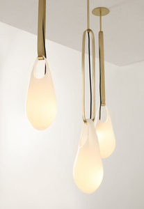 Lustre suspendu en verre soufflé à la main de style nordique pour la <span class=keywords><strong>d</strong></span>écoration de la maison et du salon - Product Image 3