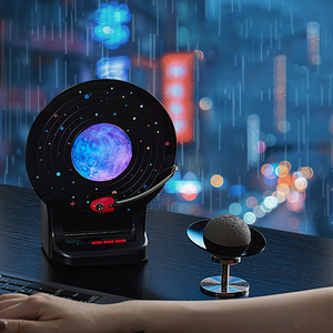 Space <b>Bluetooth</b> Audio New 2024 High-quality Small Subwoofer Moon Nightlight <b>Speakers</b> Atmosphere Lamp Ornaments for Birthday Gift - Product Image 1