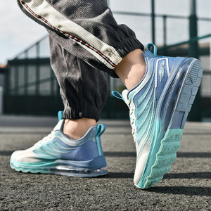 Chaussures de course pour hommes avec empeigne en mesh, semelle intermédiaire en EVA, doublure en coton antidérapante, style marche - Product Image 2