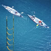 Échelle de bateau multifonctionnelle en tissu léger, empilable, gonflable et pliable, pour bords de yacht, vente chaude transfrontalière