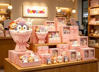 Peluche OEM de haute qualité en tissu doux pour enfants, idéale comme cadeau promotionnel d'entreprise