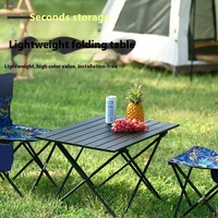 Ensemble de table de camping 4 en 1, bureau pliable avec 3 chaises - Équipement de pique-nique et de barbecue compact pour l'extérieur (montage et rangement faciles)