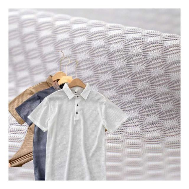 Ice Cool Feeling Stretch Spandex/Polyester Fabric Moisture Wicking Wrinkle-Resistant for Sportswear Polo Shirts & Business Suits
