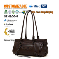 Sac Hobo de Luxe Personnalisé en Cuir Véritable Style Vintage, Sac à Main Designer Antivol avec Bandoulière Réglable – Vente en Gros