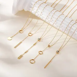 Collana alla moda all'ingrosso Made In China collane In oro In acciaio inossidabile gioielli donna lotto di Mix all'ingrosso
