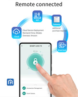 Cerradura Inteligente para Gabinete de Oficina con Tarjeta de Contraseña y App Tuya, Cerradura sin Llave con Código para Gabinete de Vidrio