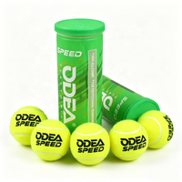 Balles de tennis pressurisées portables et durables ODEA |   57% Laine Premium Approuvé par l'ITF |   Haute élasticité, hauteur de rebond 138-147 cm, sport
