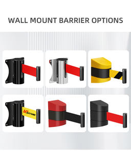 Vendita calda 10m di plastica rossa a parete retrattile cintura barriera coda Pole Station per il controllo efficace della folla barriere di traffico - Product Image 4