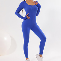 Combinaison de yoga une pièce pour femme, grande taille, solide, hautement élastique, douce au toucher, réversible, imperméable et respirante