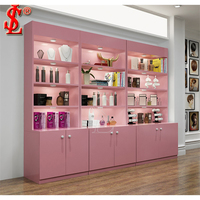 Kiosque de beauté intérieur avec LED Eco-Friendly Skin Care 3d Design Display Counter Table Cosmetics Mall Sourcils Booth Retail Perfume